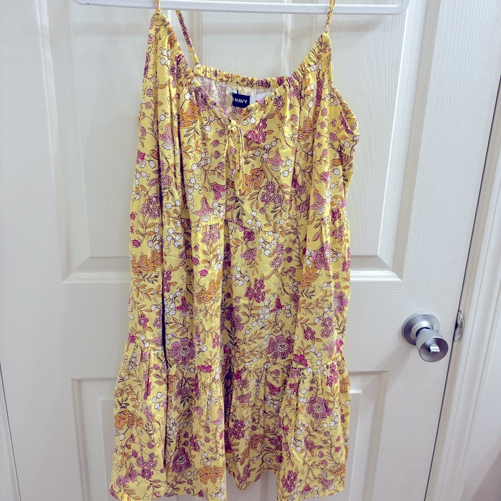 OLD NAVY | Yellow floral cami dress